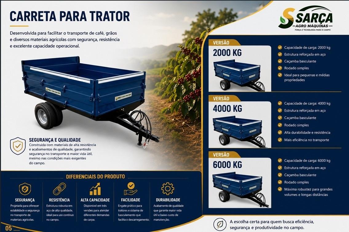 Carreta para Trator